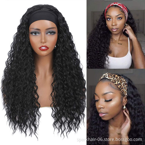 Human Hair Wigs Wholesale Water Deep Wave Headband Wigs Human Hair For Black Women Pelucas Humanas Perruque Cheveux Humain